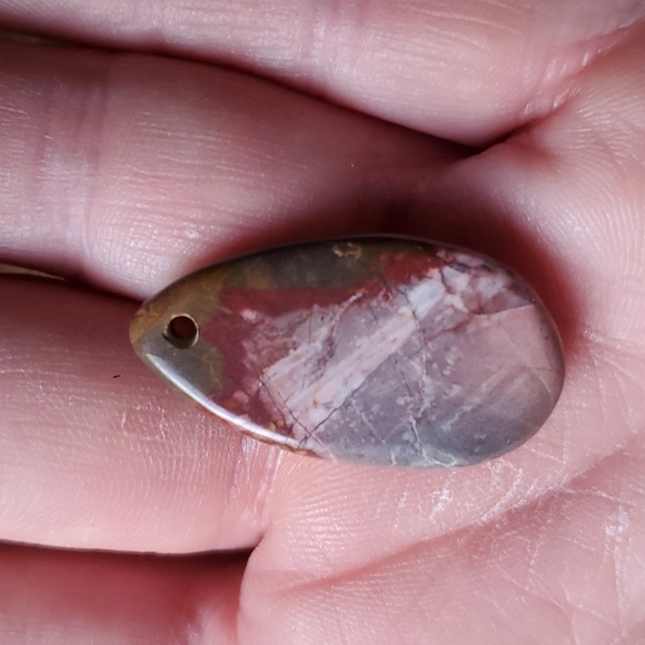 New Picasso Jasper Teardrop Pendant. - Picture 9 of 9